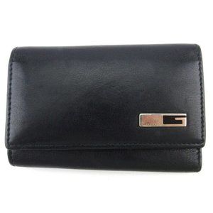 GUCCI Key Case G Mark Leather AUTH USED F1675